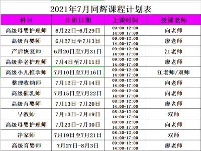 同輝家政培訓(xùn)七月計(jì)劃表它來(lái)了?。? height='100'>
            </a>
        </div>
        <div   id=